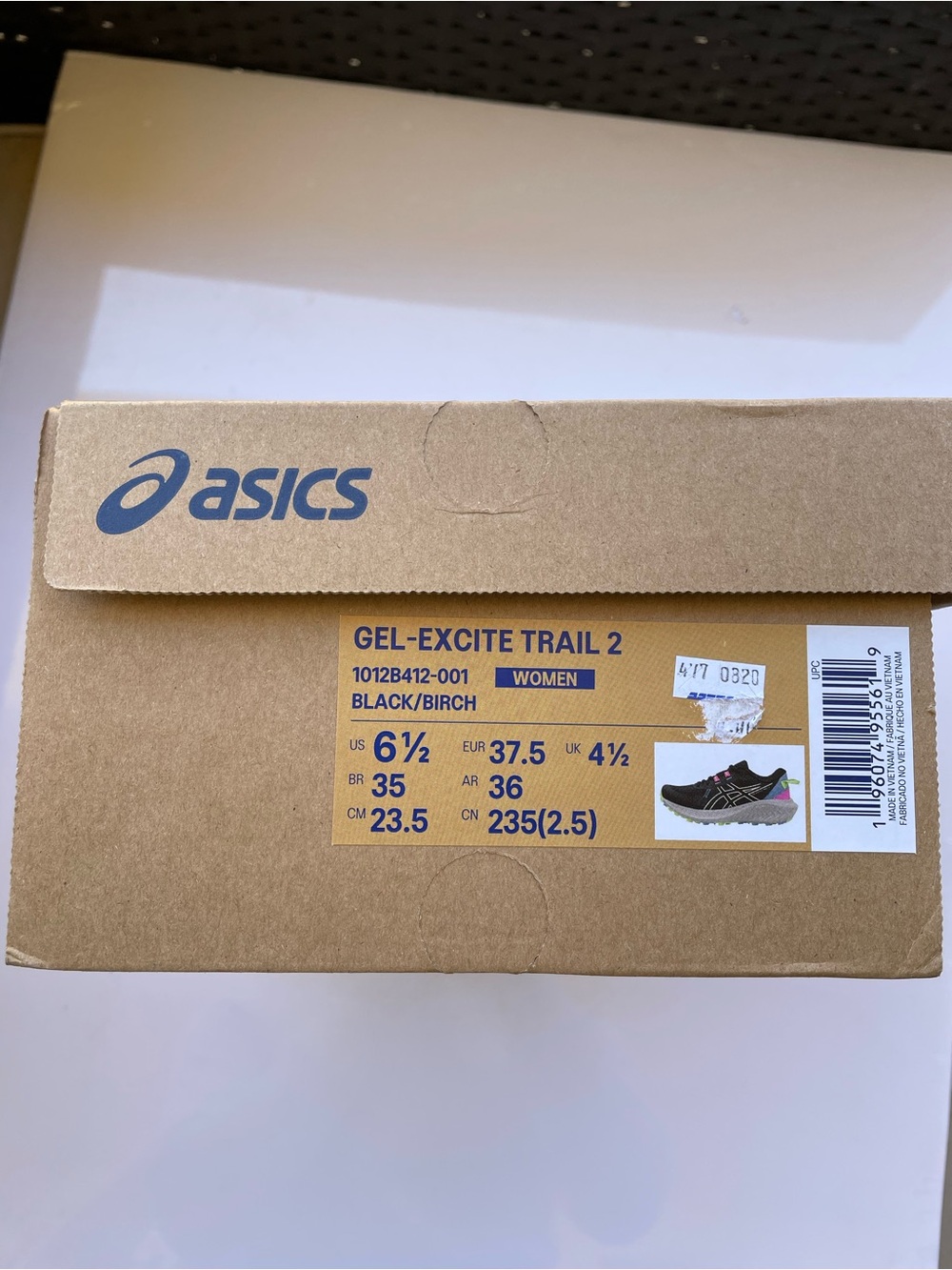 Asics Black Running Sneakers with Pink & Lime Accents - Picture 5 of 5